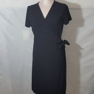 Wrap Black Dress Size L